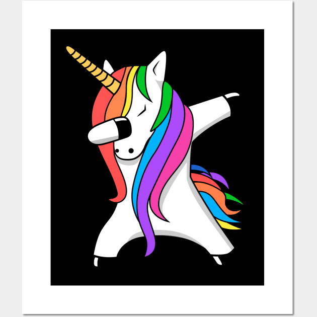 Dabbing Unicorn Wall Art by Yeldar